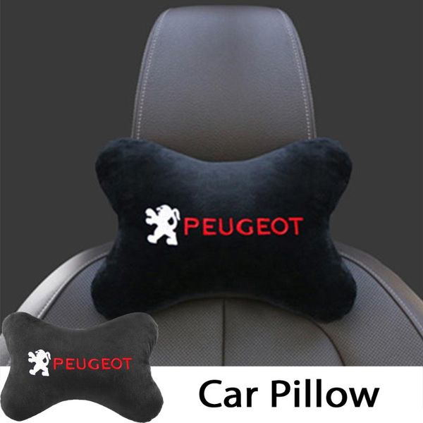 

seat cushions car head neck cushion pillows soft rest pillow headrest backrest support protector for 206 207 307 3008 2008 308 408