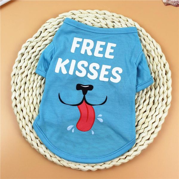 

dog apparel summer cat and clothes light breathable printed letters pet puppy