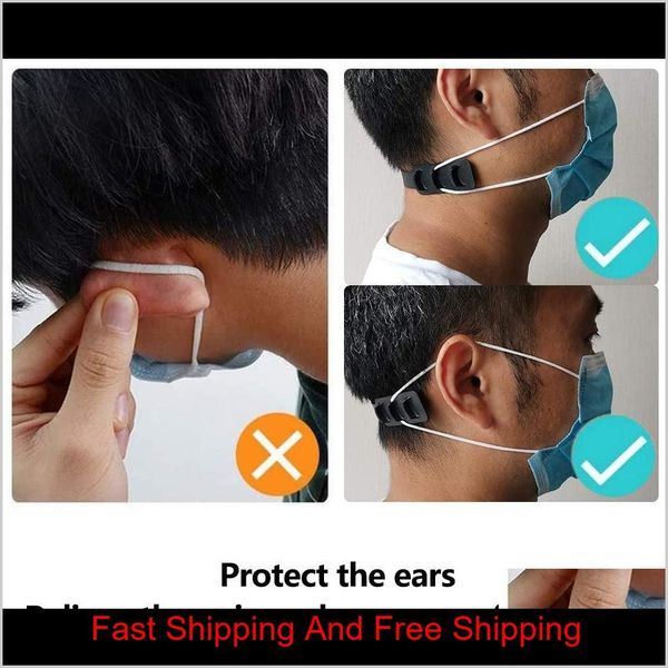 

mask ear hook strap extender buckle 3 gears adjustable anti-slip ear protector ear savers special for relieving long-ti qylwse pthome