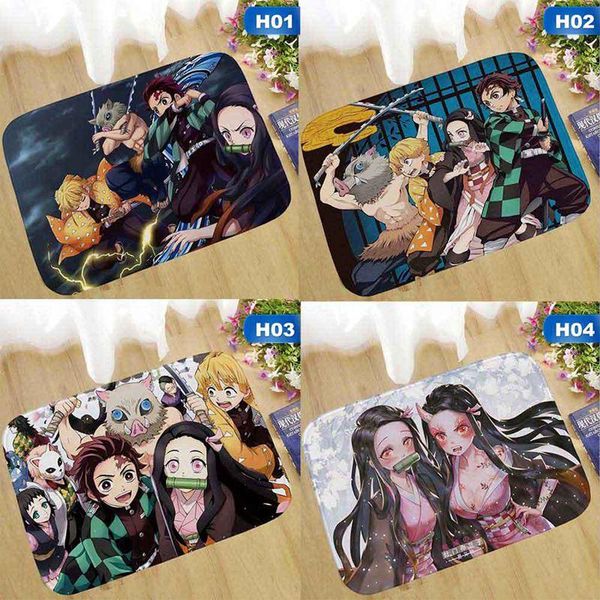 

carpets anime demon slayer: kimetsu no yaiba tomioka giyuu figure pad carpet rug plush bedroom living room gift
