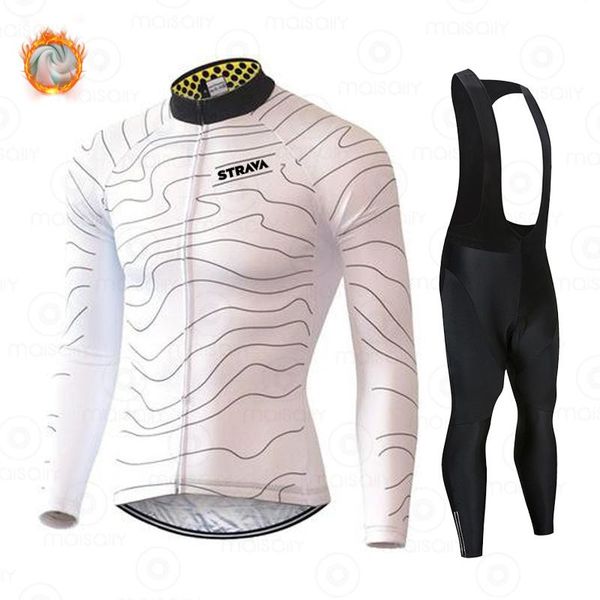 

racing sets cycling jersey 2021 pro team bike winter thermal fleece long sleeve set ropa ciclismo bicycle triathlon suits strava, Black;blue
