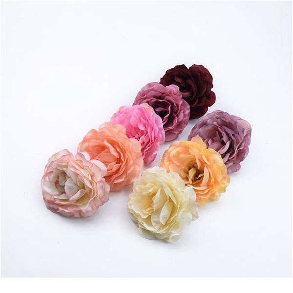 

100pcs wedding roses flowers wall home decoration accessories christmas decorative flowers wreaths artificial flowers w jllekg