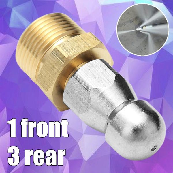 

watering equipments 1 front 3 rear high pressure drain cleaning nozzles pipe dredge head equipment