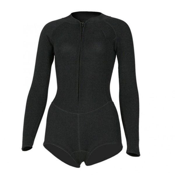 

one-piece bikini diving suit swimwear women long sleeve wetsuit swimming suit quick dry 2mm surfing swimwear