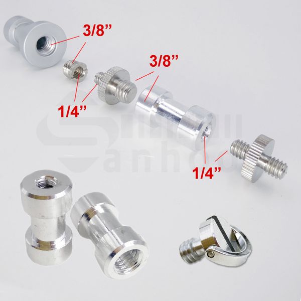 

5sets 1/4 to 3/8 male female c-ring adapter converter screw for camera digital tripod mount light studio accessory gadgets zm56