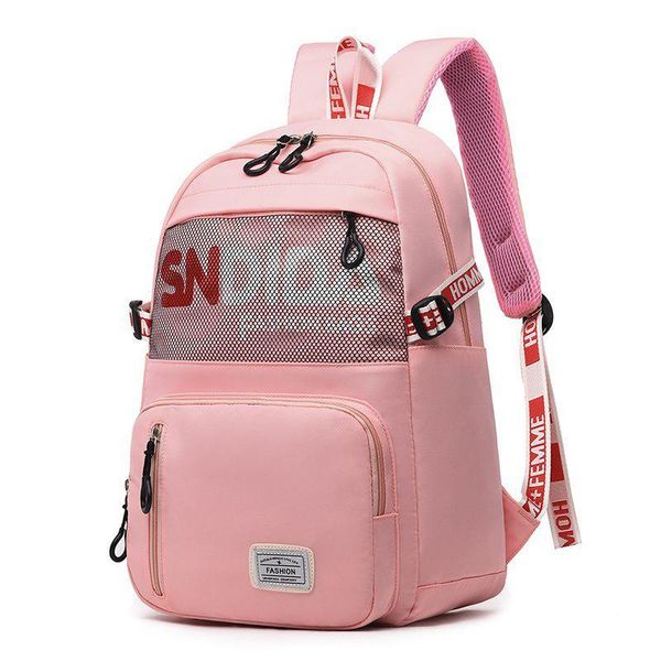

backpack net yarn backpacks shoulders bag girls colorful school bags men leisure satchel back pack