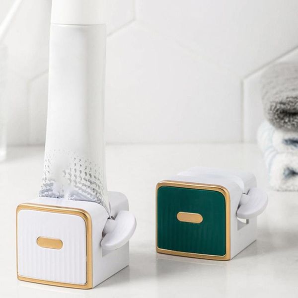 

toothbrush holders square base practical toothpaste holder clip sturdy squeezer labor-saving for home