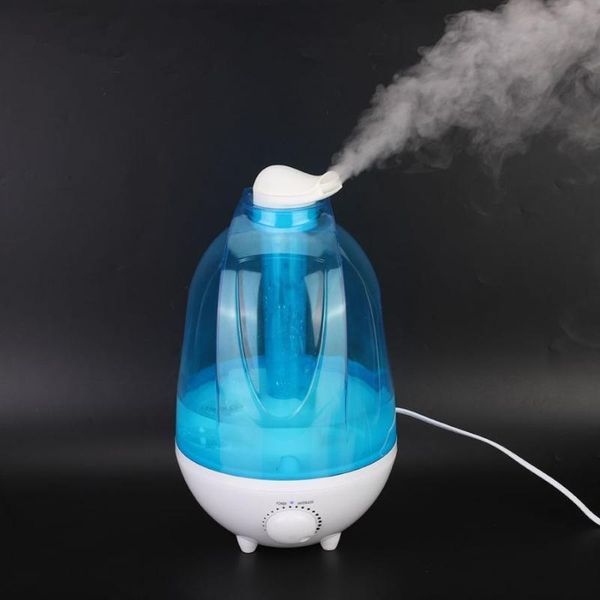 

essential oils diffusers 110-220v 18.5x18.5x32cm 4l double nozzle ultrasonic humidifier with led diffuser air mist purifier for