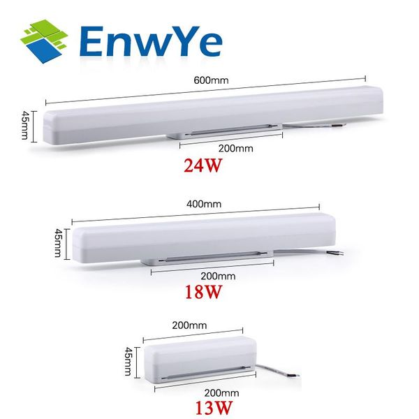 

enwye wall lamps indoor lighting modern led mirror light 12w 18w 24w85-260v wall mounted industrial lamp bathroom light