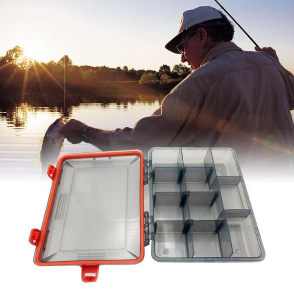 

fishing accessories 13 slots plastic lure hook tackle box storage case portable multifunctional organizer boxes