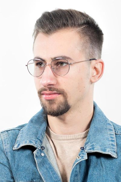 

sunglasses prague round metal blue light filter screen glasses, White;black