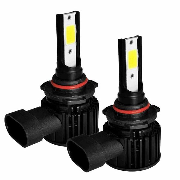 

car headlights 3-side 9005/9006 combo led headlight with high low beam bulb 6000k headlamp for f7 auto accessories