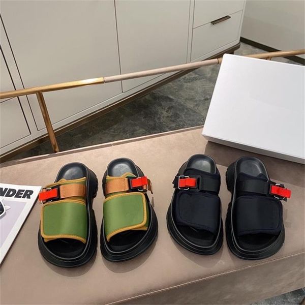

2021 platform women slippers fabric thick sole flip flops open toe women shoes casual zapatillas mujer ladies sandals size 35-41, Black