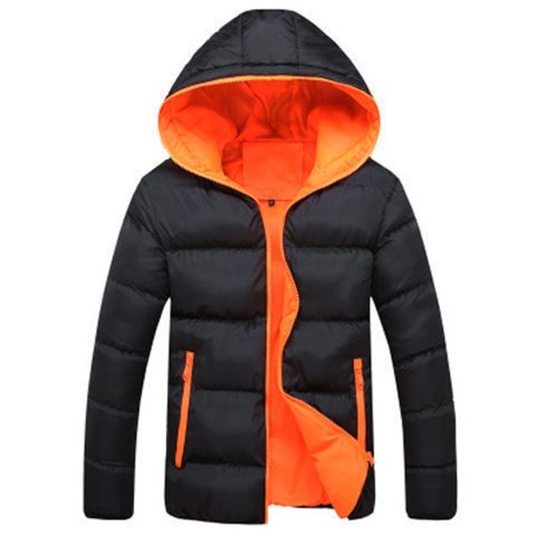 

stylish slim men hooded cotton coat sizexxxl, White