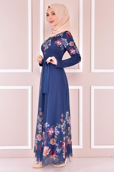 

ethnic clothing gauze dress oil kbr21317, Red