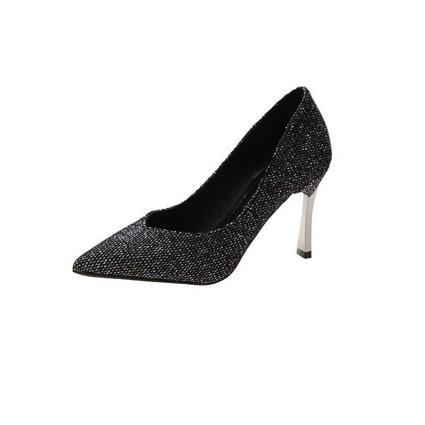 

dress shoes thin heels women pumps high female wedding black sliver white ladies woman