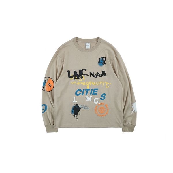 

2021 new sl160 lmc printed blouse hip hop hoodie street famous men's informal sweater hm9z, Black