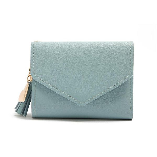

wallets short wallet women's tassels simple square mini small purse cut, Red;black