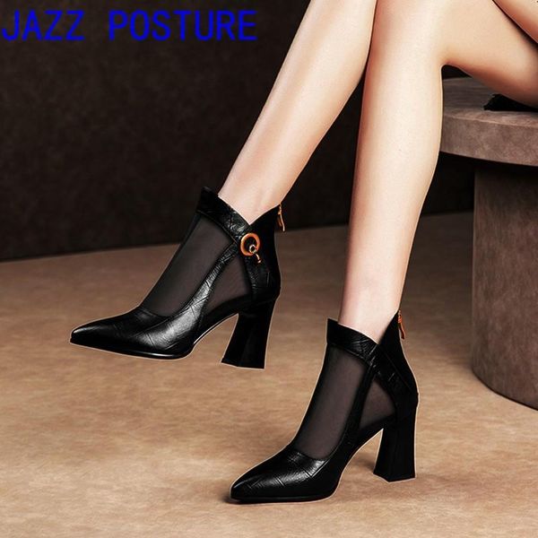 

sandals 2021 ladies summer pointed high heels women's breathable mu jie 35-43 w022, Black