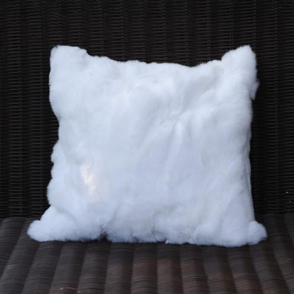 

pillow case cx-d-27 rex fur pillowcase for living room home decorative