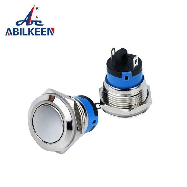 

smart home control abilkeen 19mm circuit switch 2pins 1no spst on off momentary reset button metal