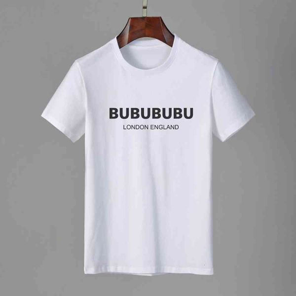 

2022 famous mens t shirt letter print round neck short sleeve black white fashion men women tees, White;black