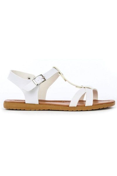 

sandals flat bottom white women, Black