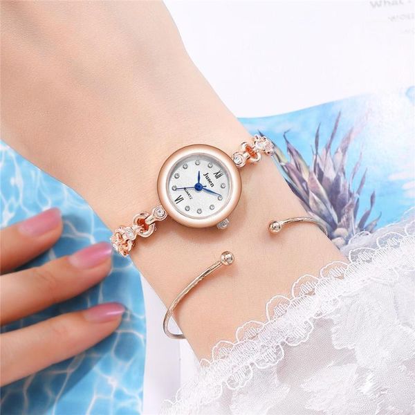 

rose gold luxury fashion women bracelet watches qualities diamond ladies quartz wristwatches stainless steel silver woman clock, Slivery;brown