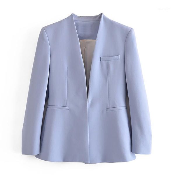 

women's suits & blazers jc Â· kilig2021 commuting casual suit coat without lapel w66075, White;black