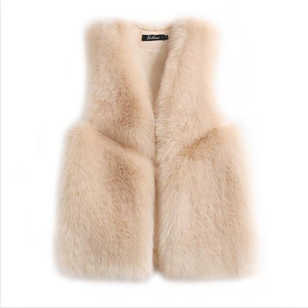 

women's fur & faux winter jacket women 2021 vest coat short slim thick warm vests jackets black fashion