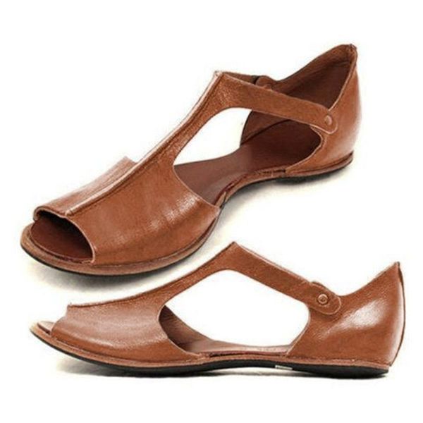 

sandals womens fashion flats fish mouth beach shoes open toe ankle bottom roman slip on slides brand design, Black