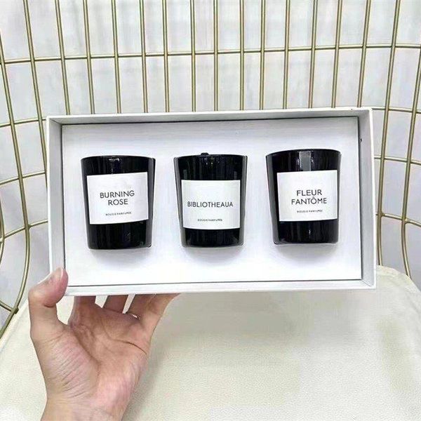 2021 mais nova fábrica direto poroso perfume vela La selecção candles candles bougie perfumes sólidos 70g * 3 peças / conjunto homens mulheres fragrância entrega rápida