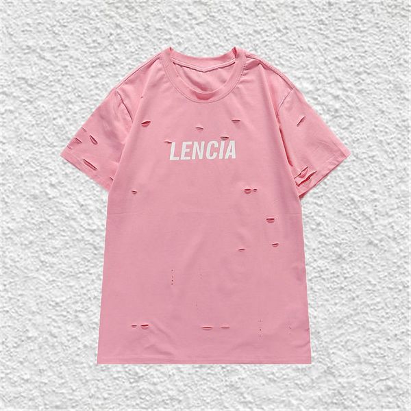 

famous stylist mens t shirt broken letters printing short sleeve tshirts men women couples pullover tee, White;black