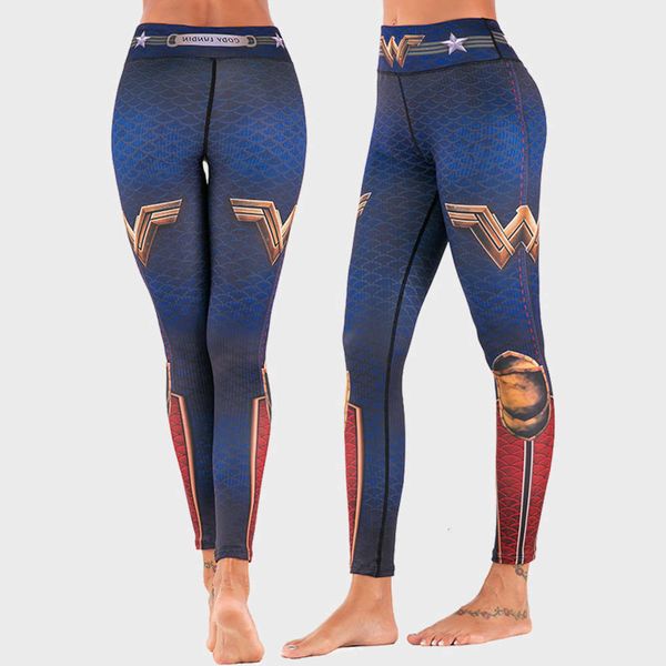 

2021new women's printed sportswear slim yoga fitness pants autumn and winter, Gray