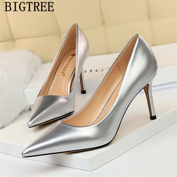 

blue heels bigtree shoes fetish high heels ladies pumps formal shoes for women big size 43 designer shoes black heels