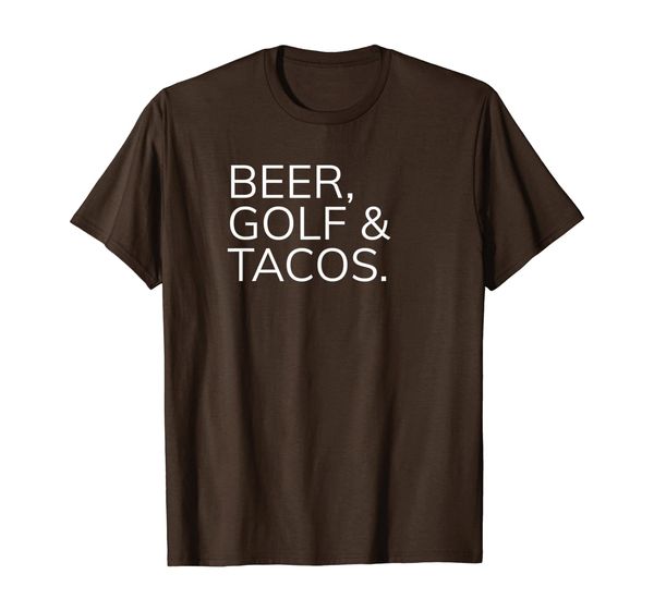 

beer, golf tacos beer lovers shirts t-shirt, White;black