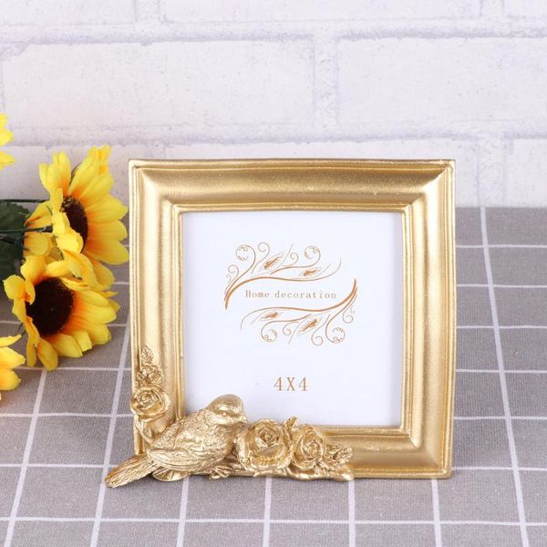 

frames hand crafted po frame royal court birds and flowers pattern resin golden decorative deskpicture for living room bed