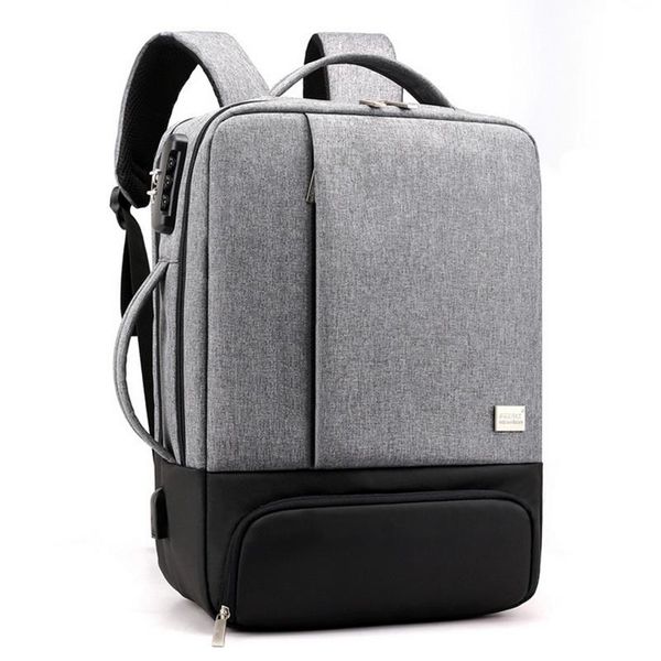 

backpack adisputent men multifunctional anti theft lapbagpack notebook usb charging waterproof back pack business male bags