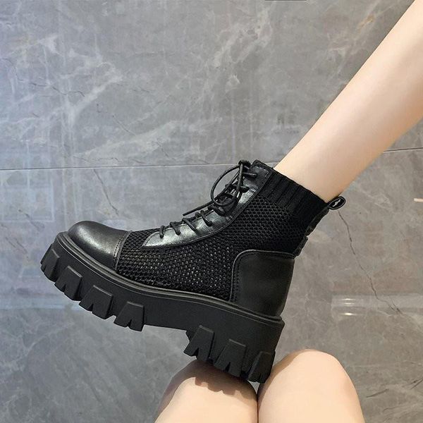 

dress shoes summer women 2021 fashion light breathable mesh lace-up beige woman casual sneakers zapatillas mujer, Black