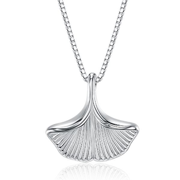 

zemior s925 sterling silver for women necklace ginkgo leaf good looking pendant handmade collarbone chains fine jewelry 2021