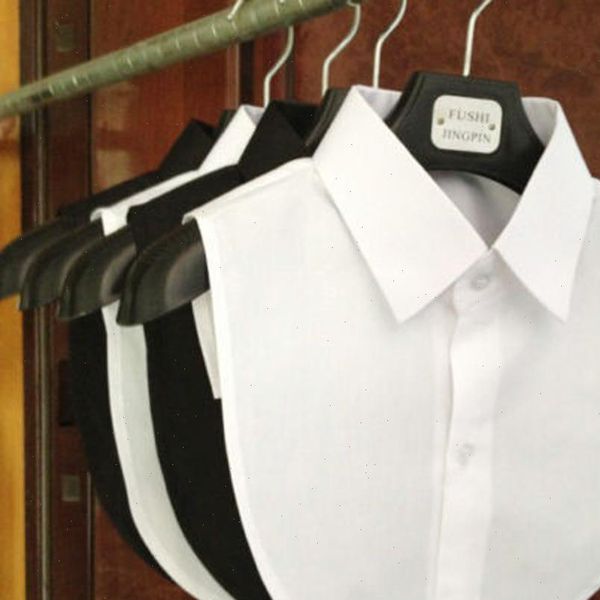 

1pcs women solid color shirt cotton lace collars white amp black blouse spring summer vintage detachable clothes shirt