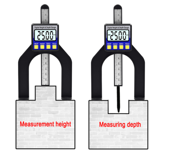 

parts digital depth height gauges calipers with magnetic woodworking tool