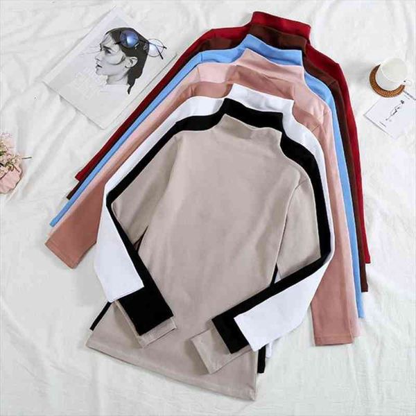 

plus size autumn fall womens sweaters women slim soft long sleeve high neck knit pullover stretch turtleneck, White;black