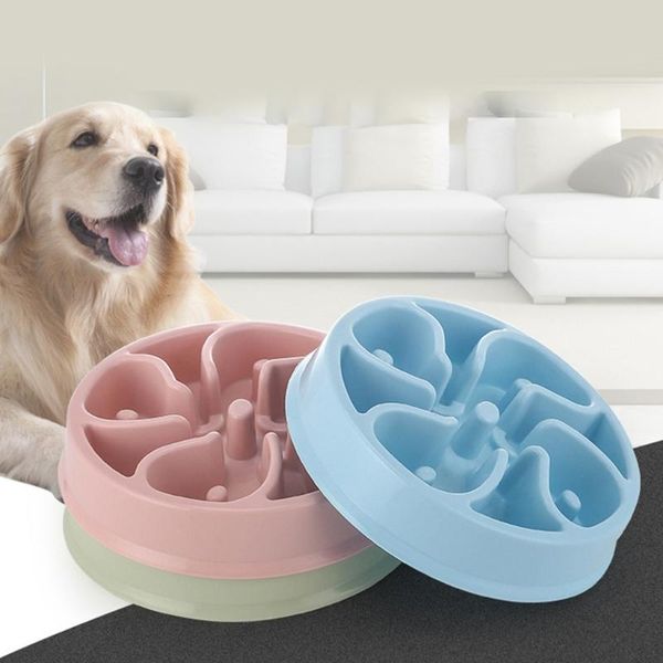 

dog bowls & feeders slow feeder bowl non slip puzzle anti gulping pet slower feeding dishes interactive bloat stop