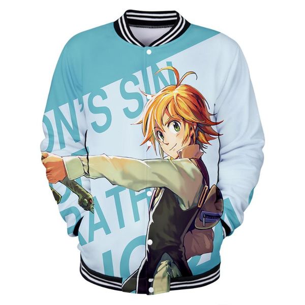 

men's jackets the latest 3d meliodas baseball jacket men women casual autumn winter boys girls streetwear, Black;brown