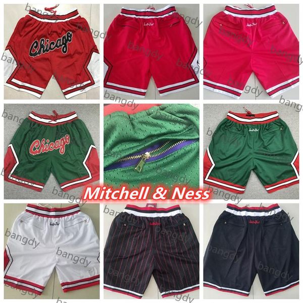 

just don mens dennis rodman scottie pippen hip pop pocket pants professional sport training authentic running embroidery basketball shorts, Black