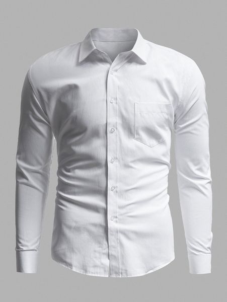 

men solid button through shirt z8oq#, White;black