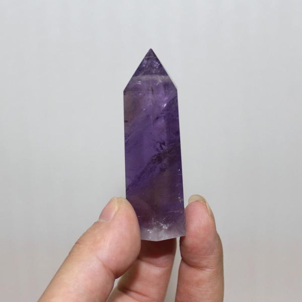 

decorative objects & figurines 40-70mm amethyst natural crystal point stone hexagonal healing energy cristals gemstone minerals home decorat