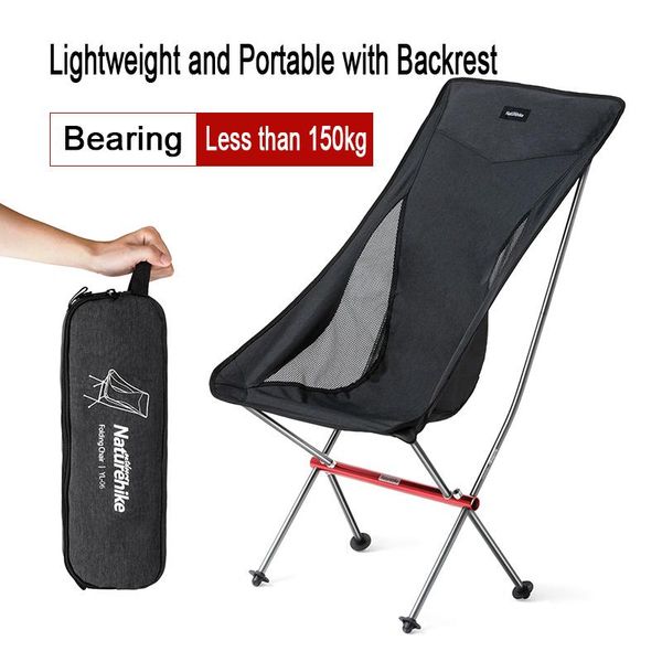 

naturehike camping chair ultralight portable foldable outdoor fishing chair hiking beach picnic leisure equipment aluminum alloy