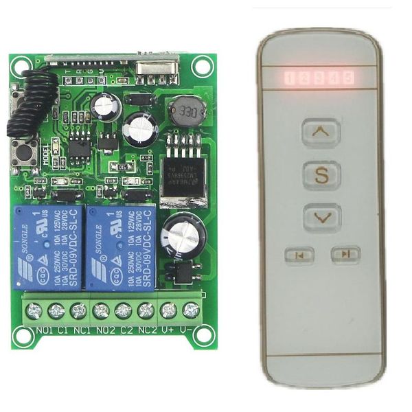 

remote controlers dc12v 24v 36v 48v motor garage door projection screen / shutters digital display intelligent rf wireless control switch